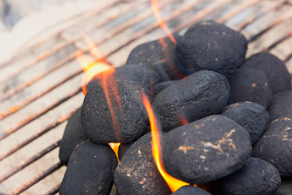 Anflammende BBQ Briquettes