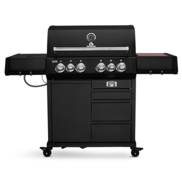 BURNHARD BBQ-Gasgrill Big Earl Black 4-Brenner
