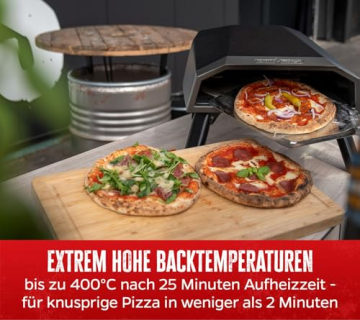 Hohe Backtemperaturen beim Grillfürst 305 Gas