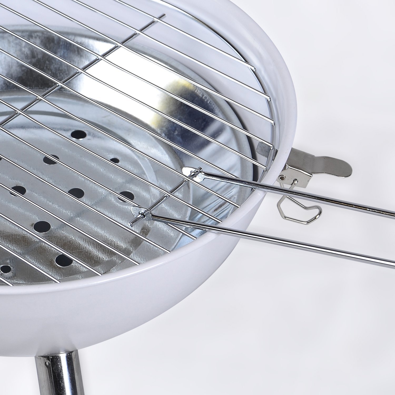 Mini BBQ-Grill Holzkohle Kugelgrill Grillrost