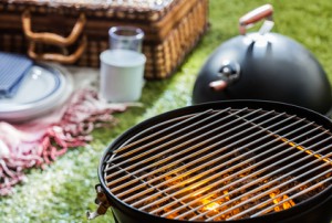 Mini Kugelgrill im EInsatz beim Camping