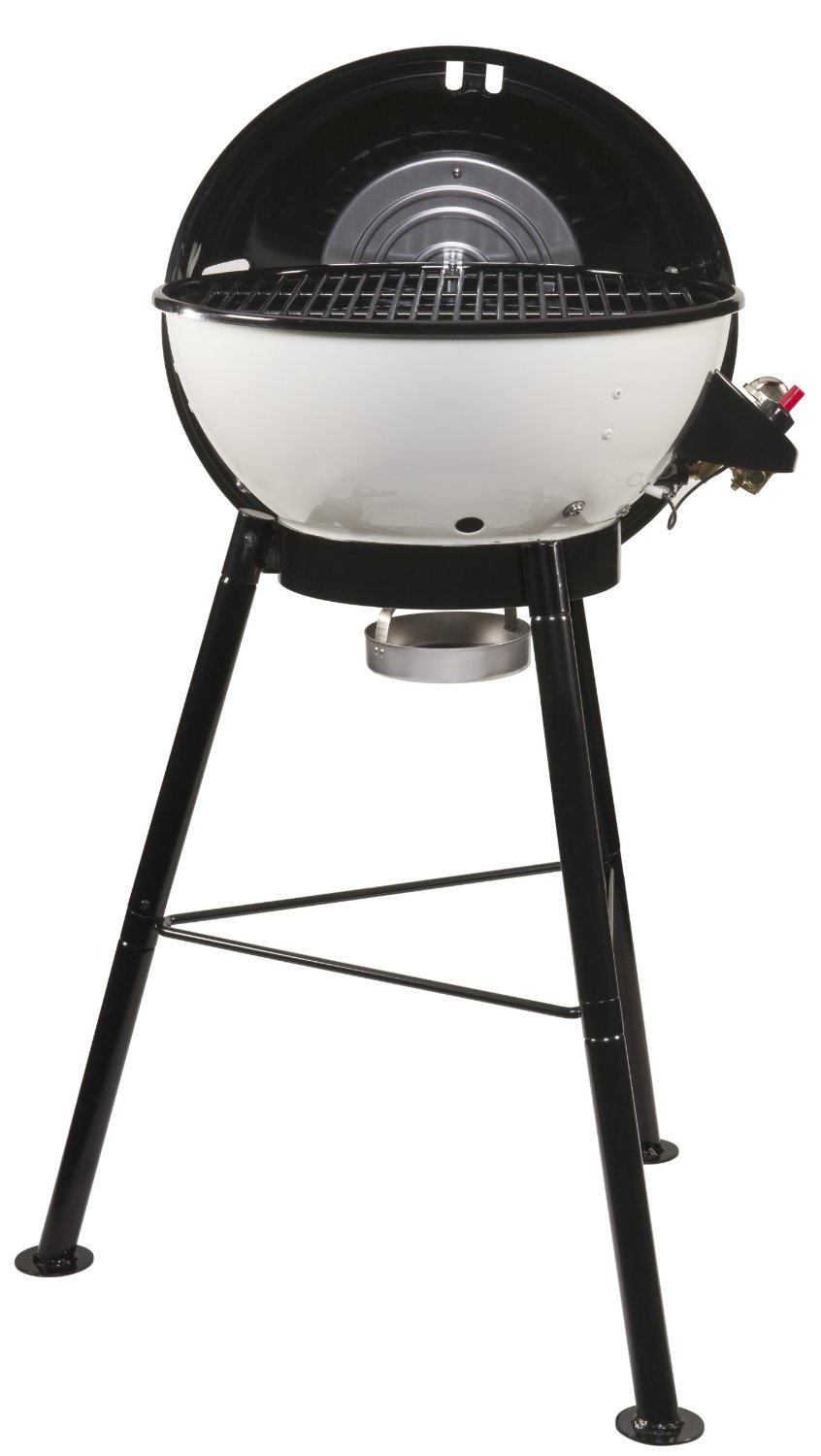 Outdoorchef City 420 G BBQ Gas Kugelgrill geöffnet mit Grillrost