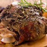 Fertig serviertes Lamm